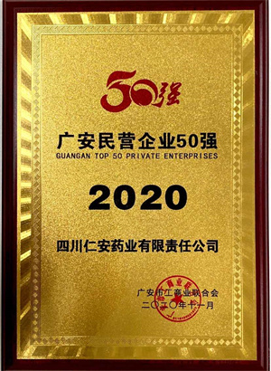 2020.11 廣安市民營企業(yè)50強